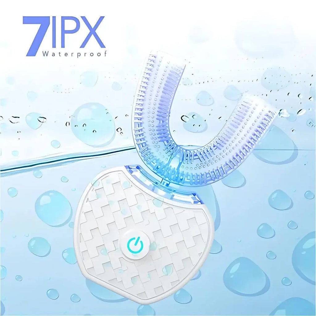 Ultrasonic Toothbrush,U Shape Toothbrush Ultrasonic Teeth Cleaner Teeth Whitening Lamp Adult Electric Automatic Toothbrush Oasis Select