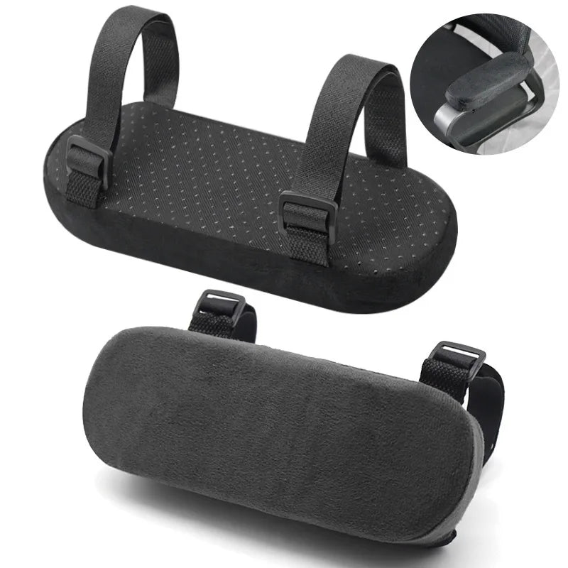 1/2Pcs Armrest Pads for Office Chair Car Elbow Support Cushion Memory Foam Arm Pressure Relief Pads Armrest Cover Cushion Pad Oasis Select