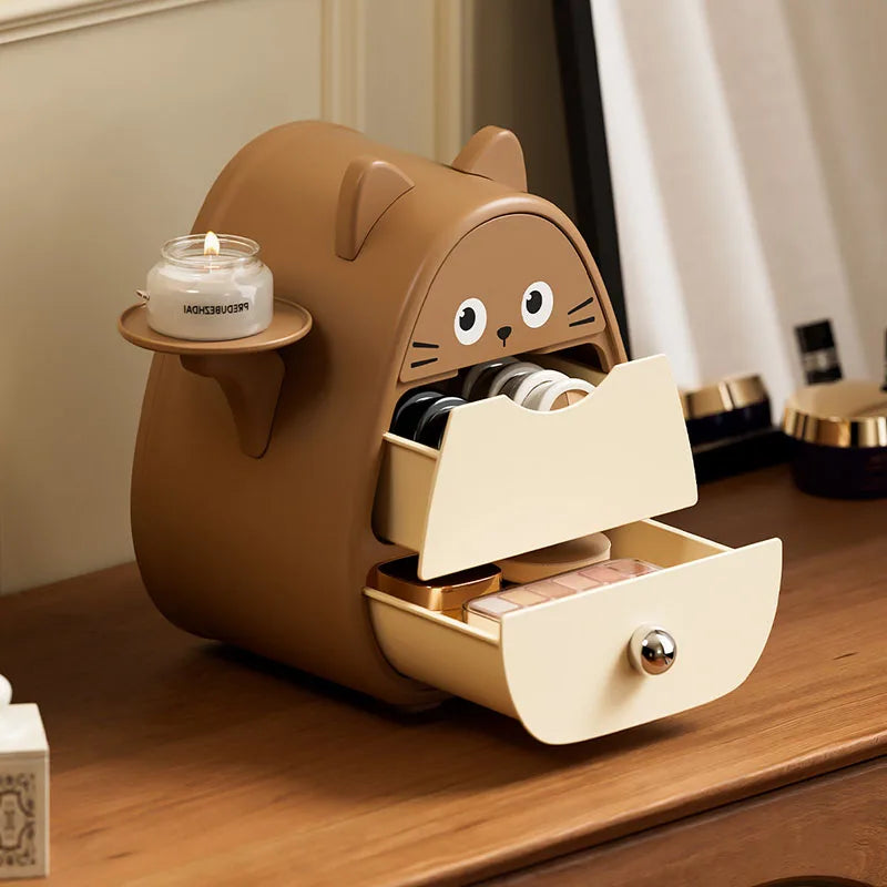 Cute Cartoon Desktop Storage Box, Drawer-Style Jewelry & Key Organizer, Birthday Gift for Entryway Decor Shelf Oasis Select