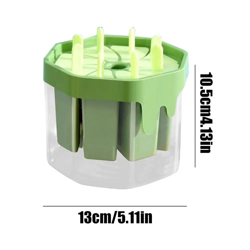 Popsicles Molds Silicone 8 Cavity Popsicles Trays Freezer,Homemade Ice Cream Molds Large Ice Pop Maker Reusable Ice Lolly Mould