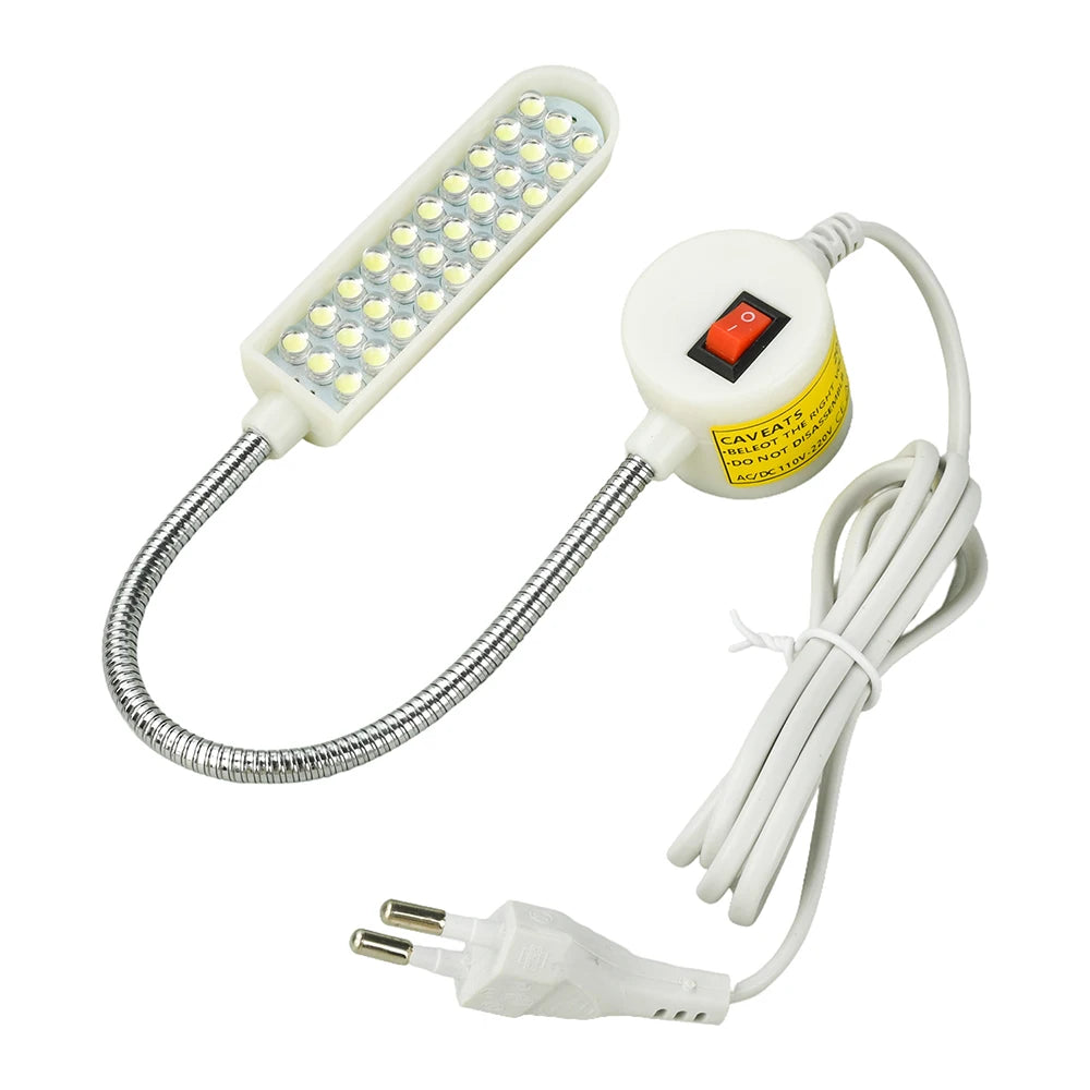 30 LED Sewing Machine Work Light High Lumen Eye Protection Lamp for Home Industrial Sewing Machine Easy Install Lighting Oasis Select EU Plug