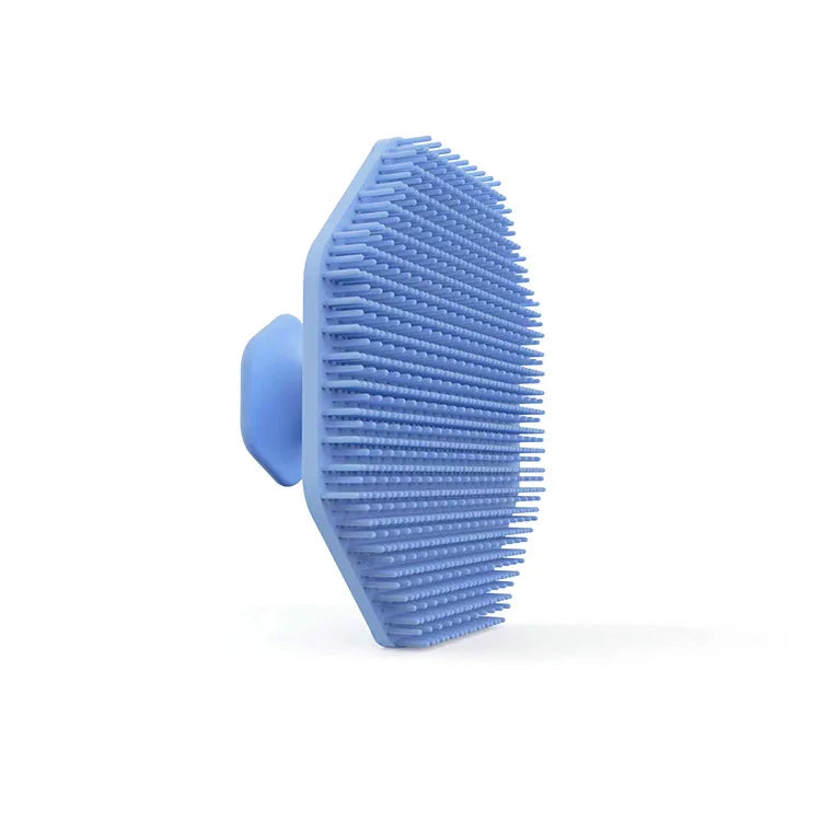 Men Facial Cleaning Brush Scrubber Silicone Miniature Face Deep Clean Shave Massage Face Scrub Brush Face Cleaner Oasis Select Blue
