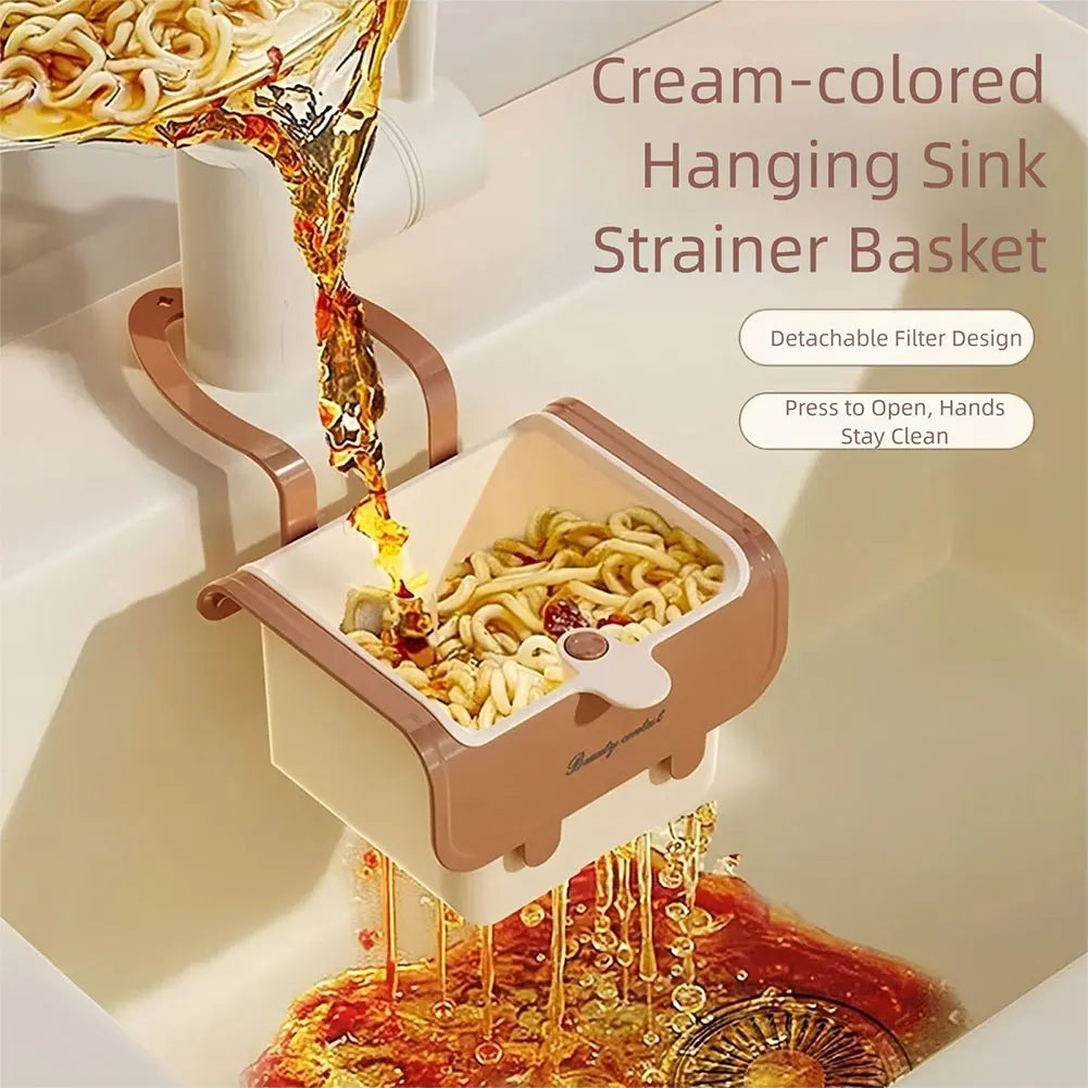 Hangable Sink Strainer Basket | Self-Cleaning Food Catcher