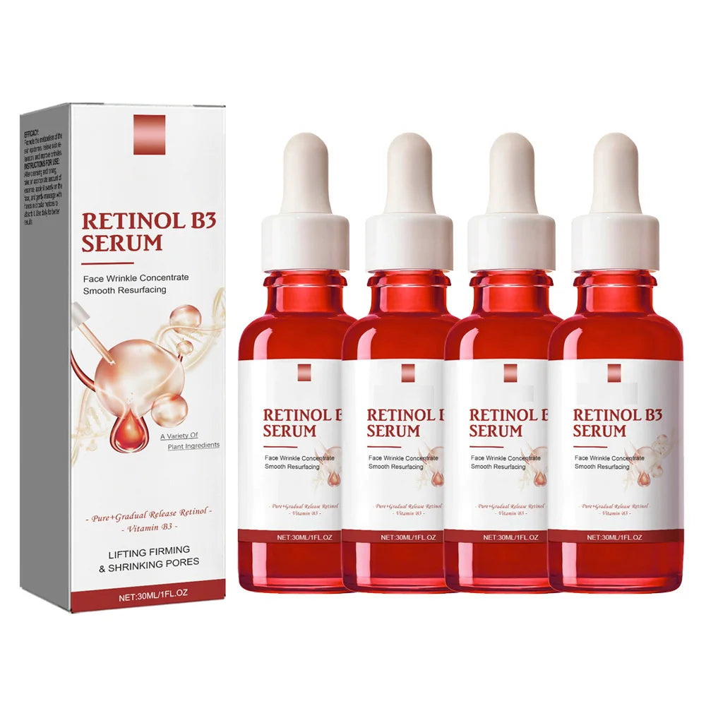 Retinol & Vitamin B3 Face Serum – Anti-Aging, Pore Minimizing Facial Serum Oasis Select 4pcs