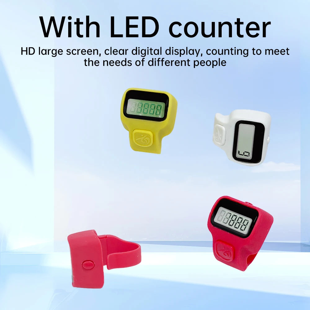 Mini Ring Shape Finger Counter LCD Electronic Digital Tally Counter Smart Ring Click Lap Counter Event Clicker Finger Counters Oasis Select