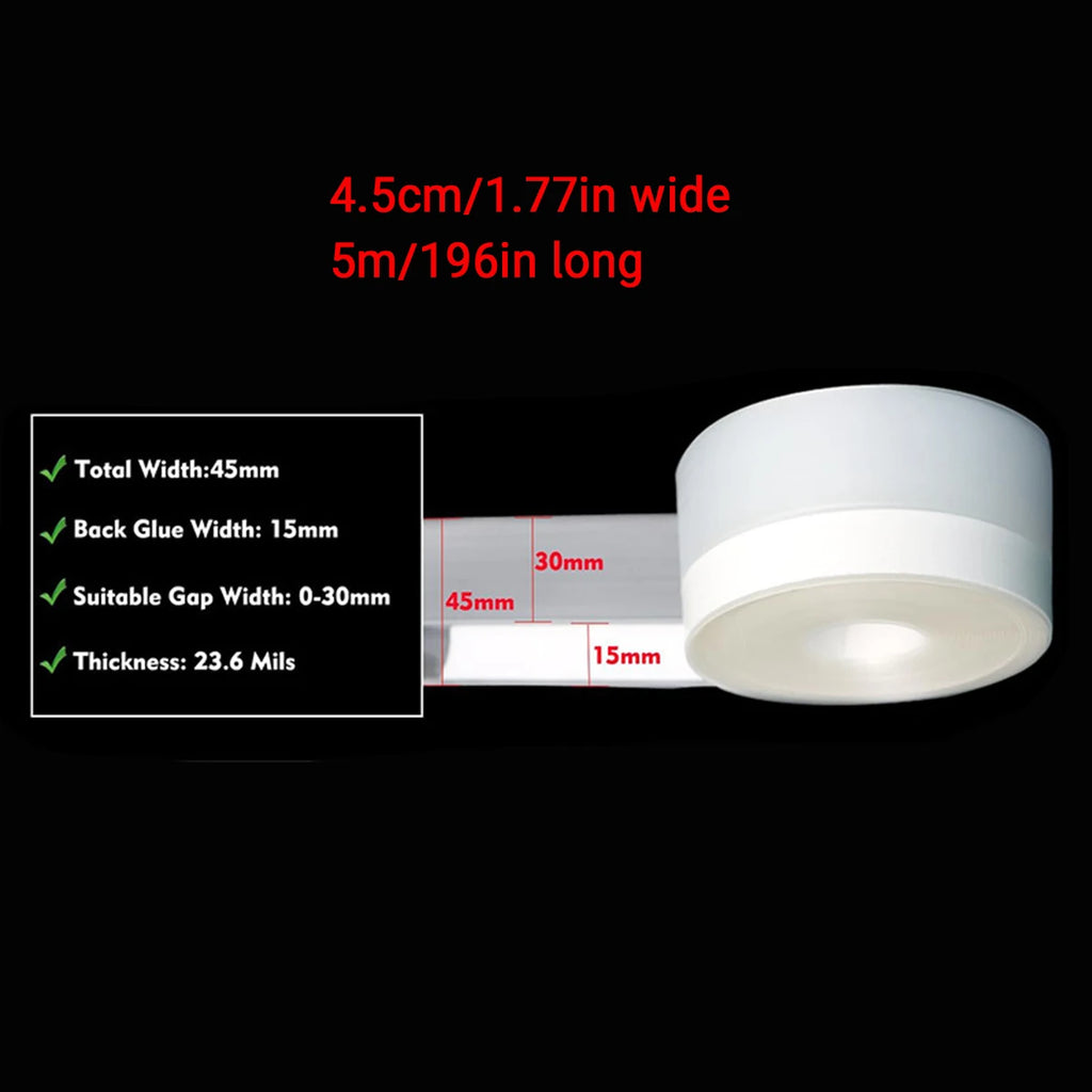Door bottom seal strip Rainproof window rubber seal strip Windproof and dustproof self-adhesive door windshield sealing tape Oasis Select 4.5cm wide 5M