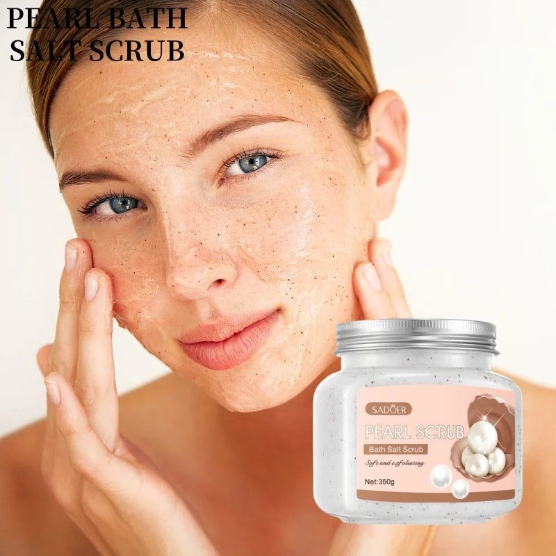 Pearl Scrub 350g – Hydrolyzed Pearls & Glycerin Exfoliant Body & Face Scrub Oasis Select