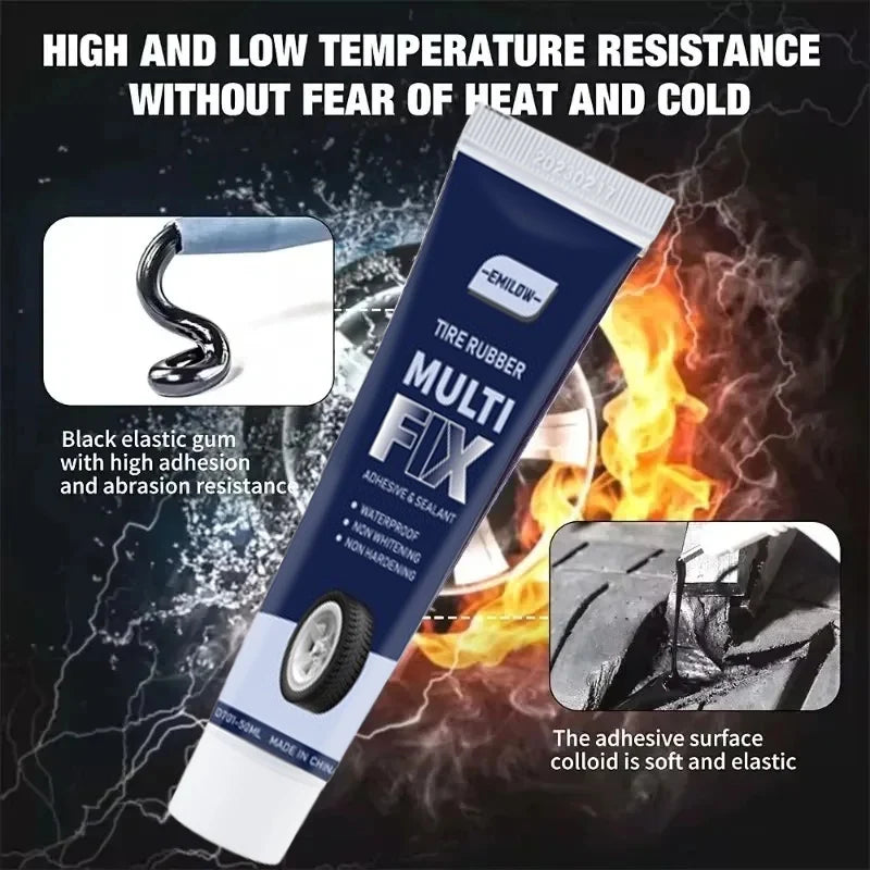Universal Car Tire Repair Gel Tire Repair Gel Rubber Adhesive Not Corrosive Tire Scratches Cracks and Holes Repair Special Gel Oasis Select