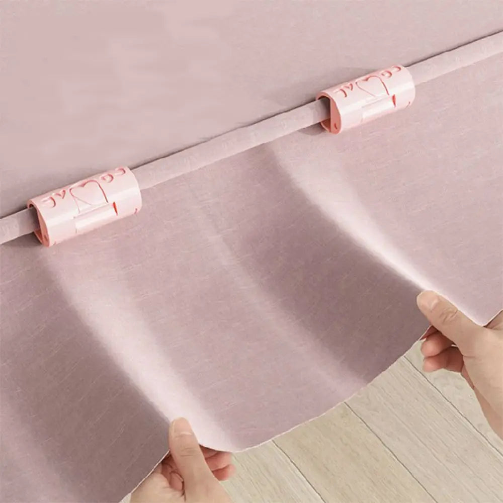6PCS Invisible Sheet Clips Household Non-slip Needle-free Sheet Holder Quilt Bed Cover Bed Pegs Mattress Buckle Clamp Oasis Select