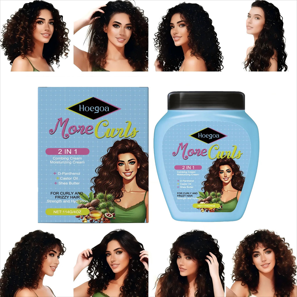Combing Cream Conditioner for Curly Frizzy Hair Repair Restore Damaged Hair Strengthen Roots Nourish Wash-Free Conditioner Oasis Select