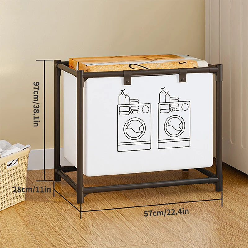 Foldable Laundry Basket with Lid – Multi-Use Storage Bin