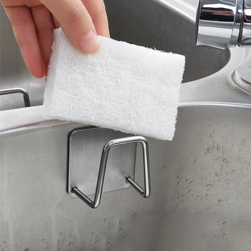 Sink Sponge Holder Rack – Wall Mount ABS Draining Caddy