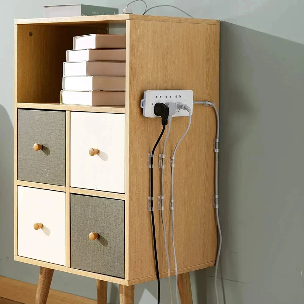 Self-Adhesive Cable Clips 20/100 Pack – Desk Wire Organizer Cable Organizer Clips Oasis Select