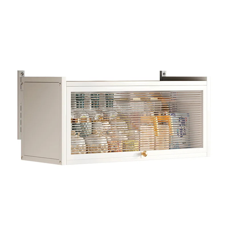 Kitchen multi-functional wall-mounted hanging cabinet seasoning rack upturned locker household dust with door storage rack Oasis Select