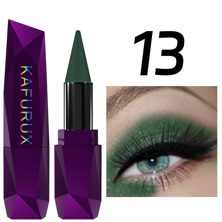 KAFURUX 25-Color Pearlescent Eyeshadow Stick – Waterproof