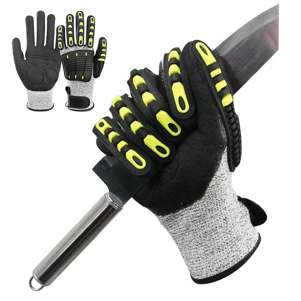 TPR Nitrile Safety Work Gloves – Cut & Impact Protection
