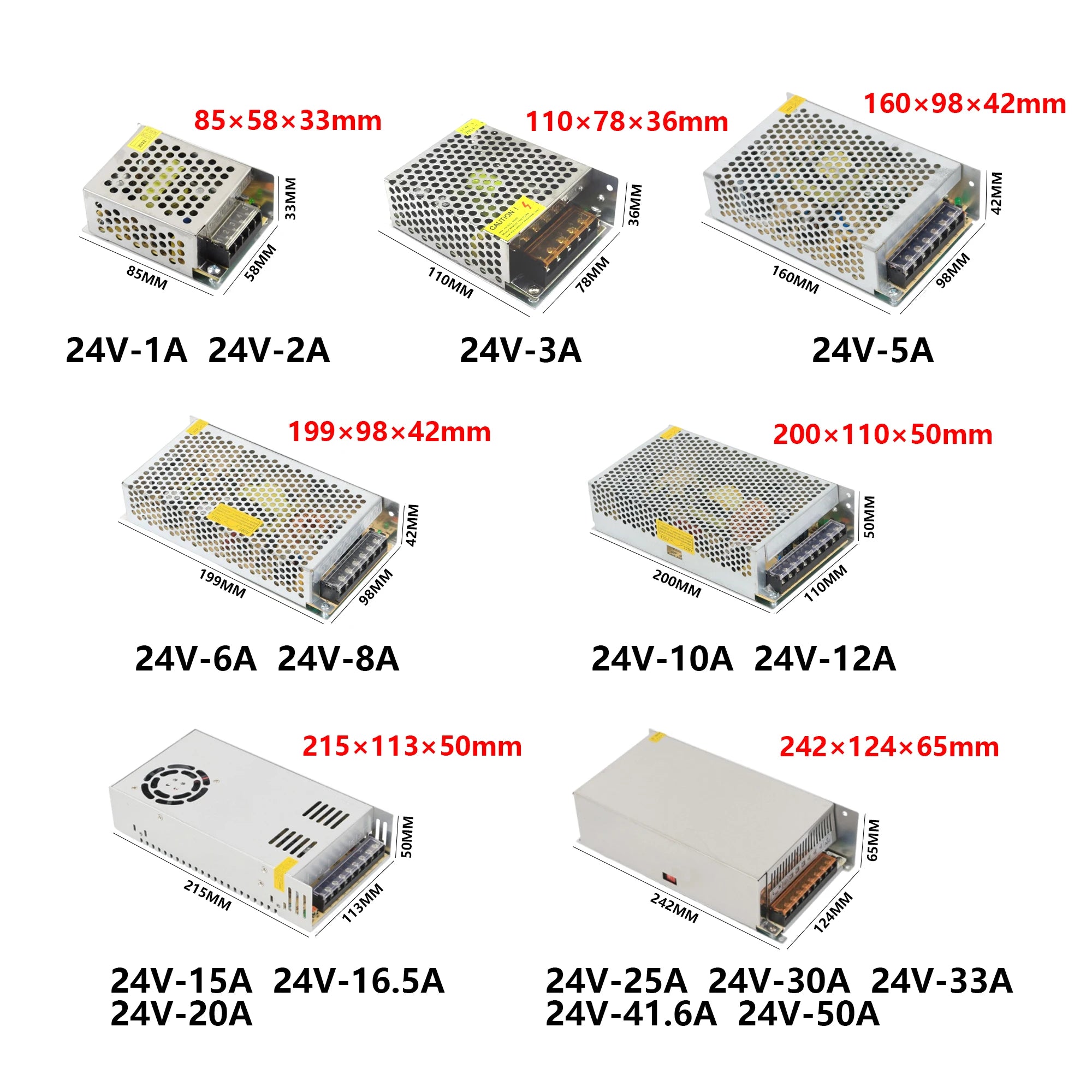 DC Switching Power Supply 220V 110V TO 12V 5V 24V Power Supply 5A 6A 8A 10A 12A 15A 20A 25A 30A Transformer For LED Strip Oasis Select