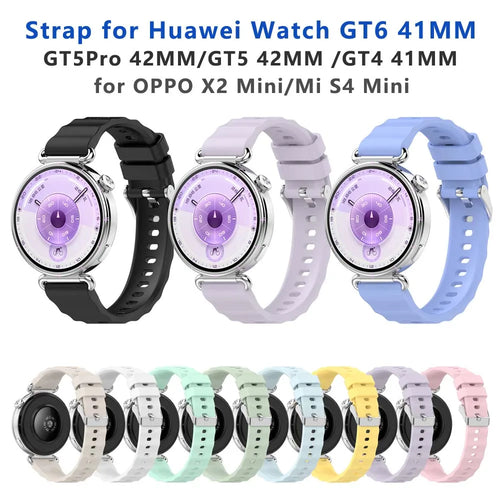 18mm Silicone Watch Strap for Huawei GT6 GT5 GT4 OPPO X2 Mini Silicone Watch Strap Oasis Select