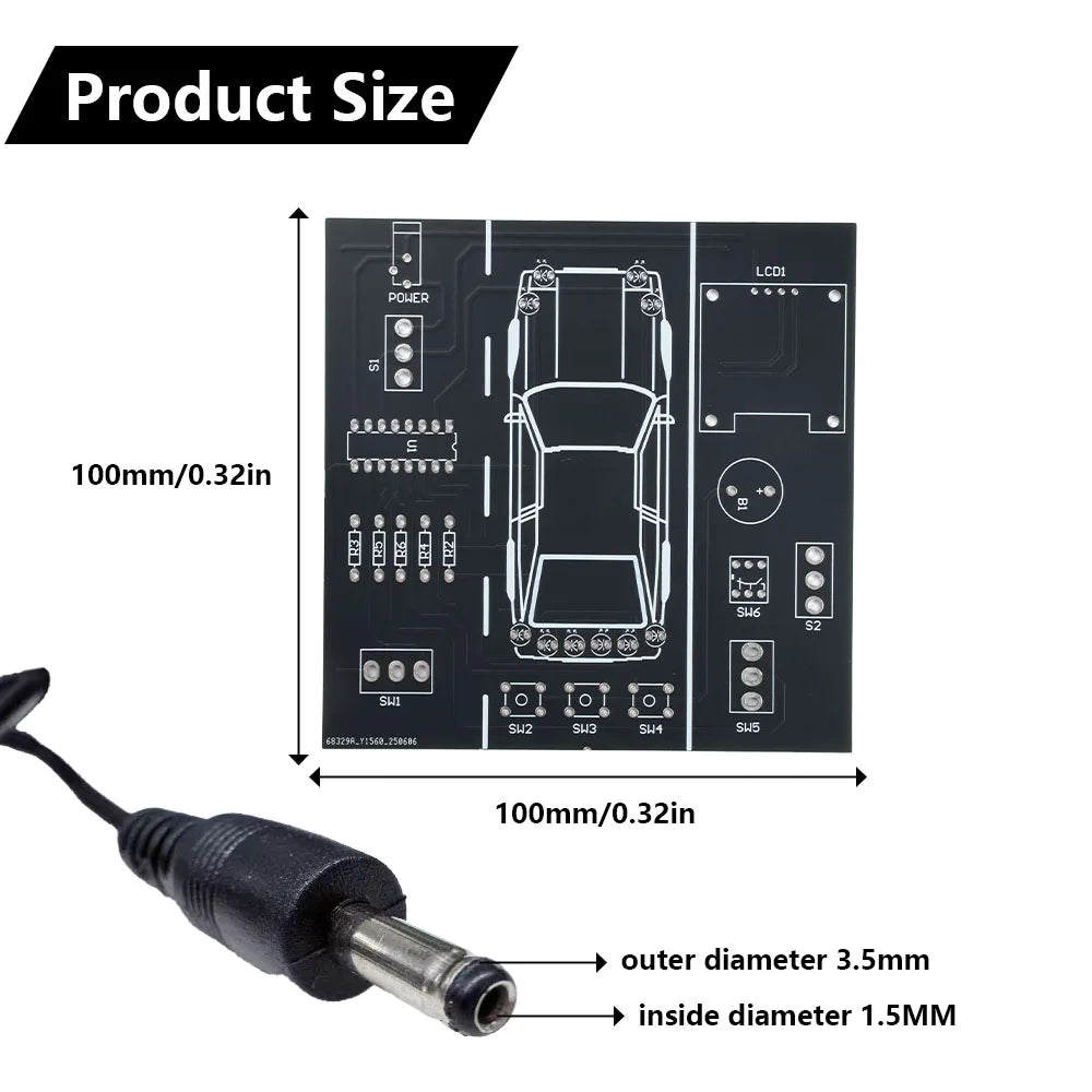 DIY Car Driving Simulation Soldering Practice Kit DC 5V Car Driver Simulator Solder Project for Students Learn Oasis Select