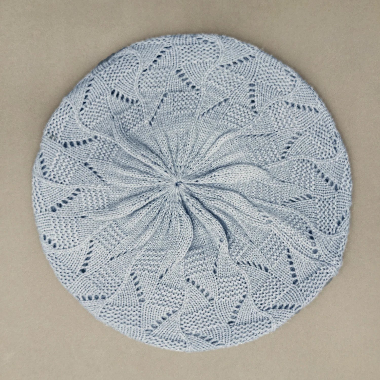 Mesh breathable beret, lightweight and soft artist hat, fresh and artistic bud hat Oasis Select GRAY