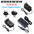 DC 6V 8V 9V 10V 13V 15V Power Supply Adapter Lighting Transformer AC 220 110 V TO DC 6 8 9 10 13 15 Volt For Router LED Strip Oasis Select EU Plug 8V 3A