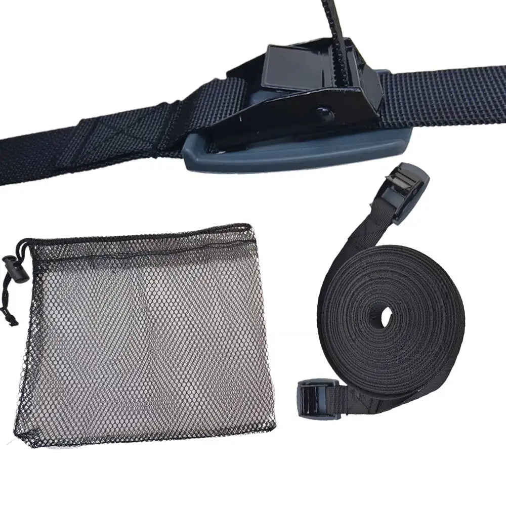 1 Pair Heavy Duty Kayak Boat Straps with Protective Padding Truck Cargo Pickup Truck Tie Downs and Luggage Straps for Roof Rack Oasis Select