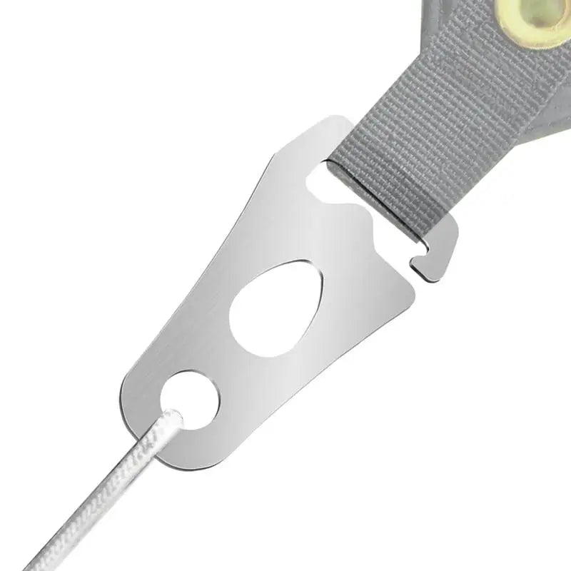 Tent Rope Tensioner Tent Wind Rope Buckle Tent Guyline Rope Buckle Fastener Stainless Steel Rope Tensioner for Outdoor Camping Oasis Select