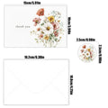 4Pcs Watercolor Floral Botanical Design Greeting Cards With Envelopes For Thank You Birthday Wedding Thank You Cards Oasis Select 4Pcs