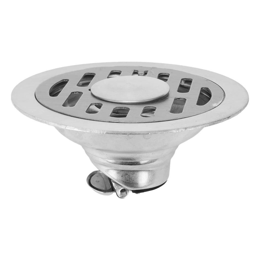 Stainless Steel Floor Drains Anti-odor Drainer Shower Strainer Cover 10cm Deodorant For Kitchen Hotel Bathroom Oasis Select Dual (short)