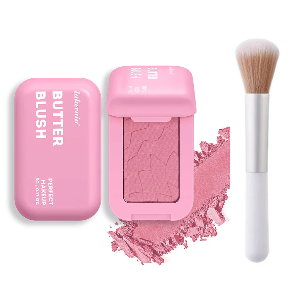 Professional Makeup Powder Blush 12HR Wear Vegan Formula Blusher Makeup Blush in Bar Cosmetics Palette Powder Pink Cream Face Oasis Select color2 and brush