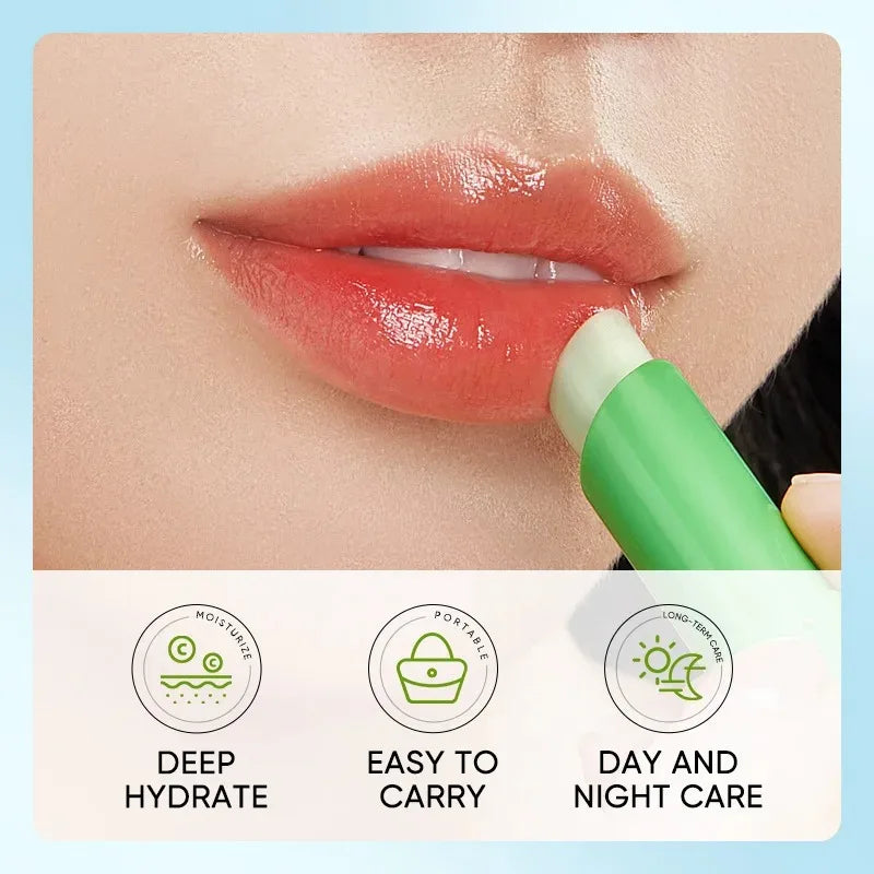 Lip Aloe Balm Nourishing, Refreshing, Hydrating and Moisturizing Preventing Cracking and Repairing Lips Gentle Non Irritating Oasis Select