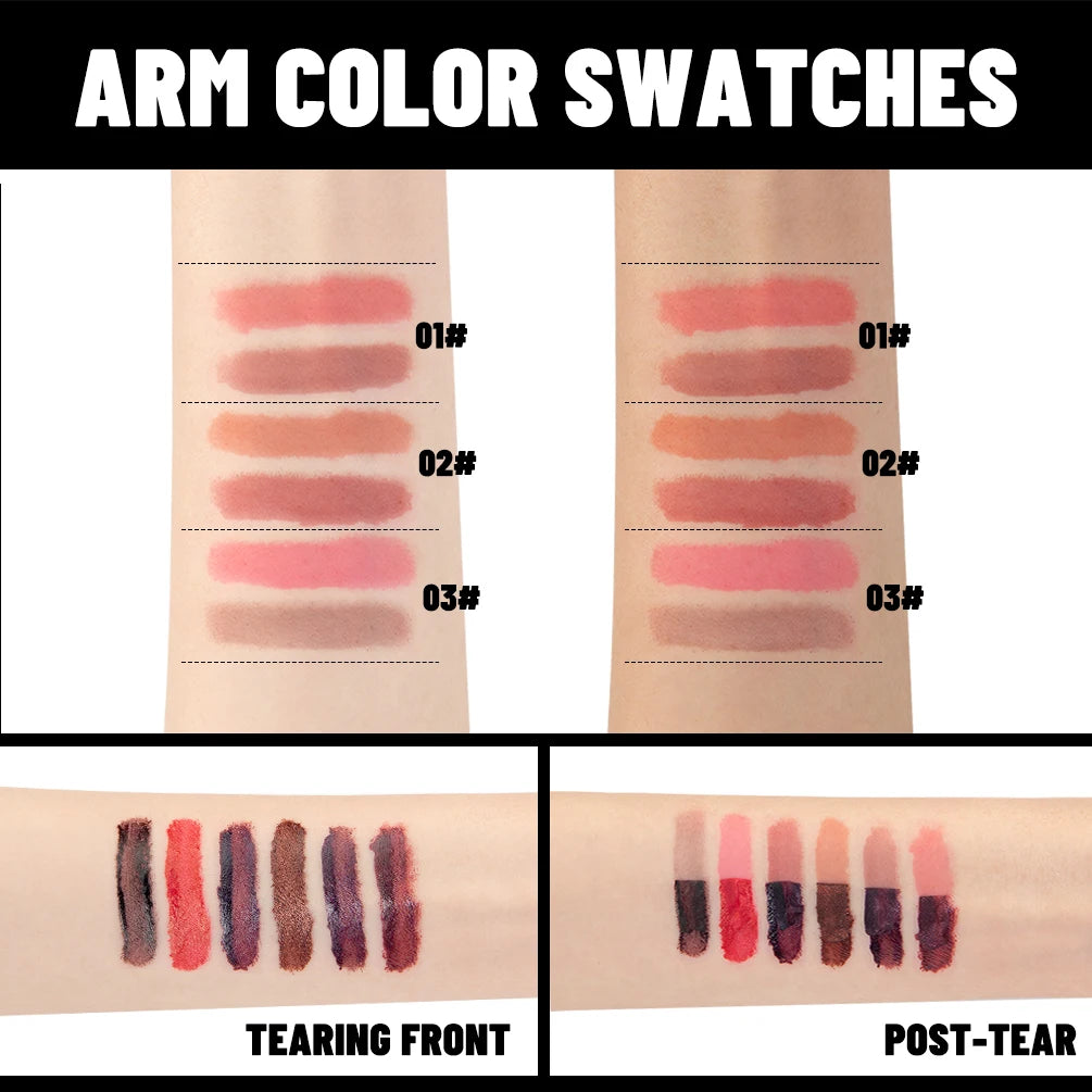 QiBest Peel-Off Lip Stain & Liner – Waterproof, Long-Lasting