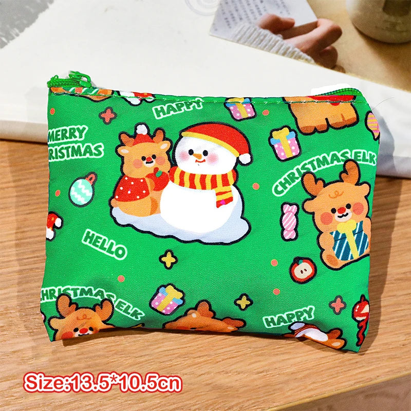 Mini Christmas Coin Purse – Cartoon Storage Bag | Kids Gift Mini Coin Purse Oasis Select A1