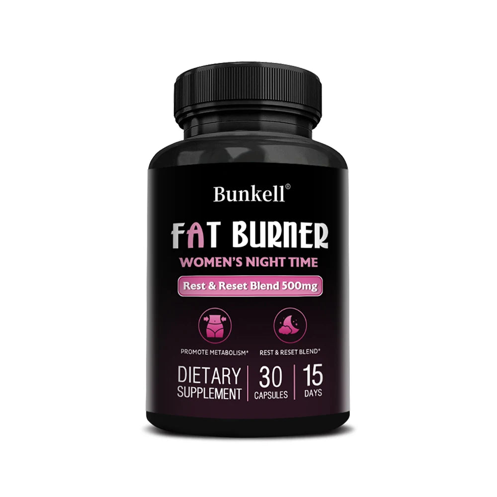 Women's Night Fat Burner – Belly Fat & Sleep Support Supplement Night Fat Burner Oasis Select 30 count-1 bottle