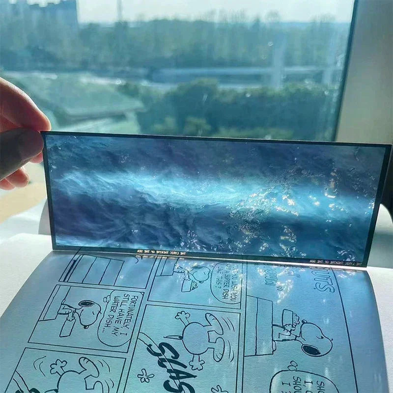Delicate Transparent Acrylic Ocean-Themed Bookmark Reading Mark Student Gift Premium Feeling Film Bookmarks Oasis Select