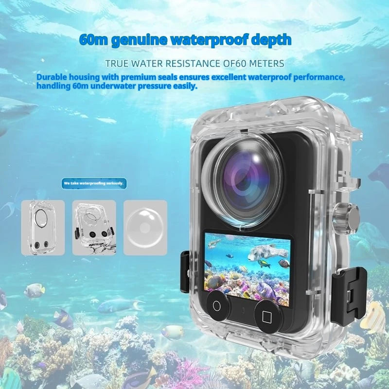 DJI Osmo 360 Waterproof Dive Case – 40M Invisible Housing