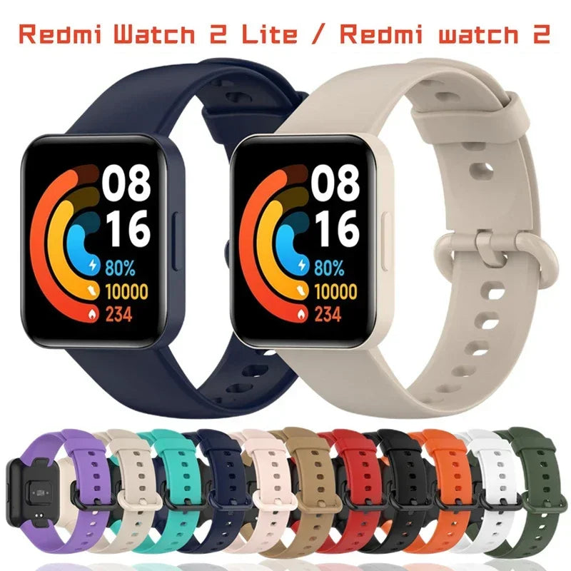 Soft Silicone Sport Strap for Redmi Watch 2 Lite & Xiaomi Watch 2 Smartwatch Band Oasis Select