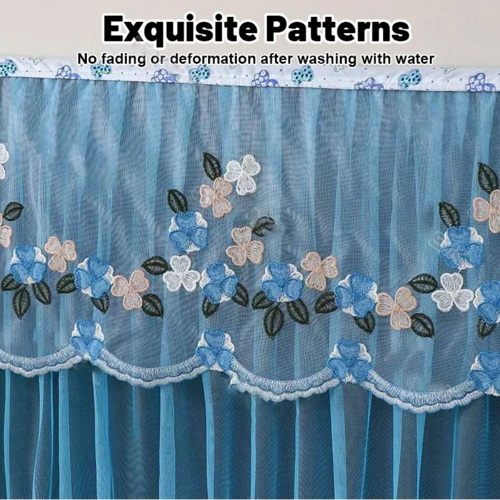Fashion 32 Inch TV Dust Cover Embroidered Lace Wall Mounted LCD TV Protective Cover Ultra-thin TV Screen Monitor Cloth Oasis Select