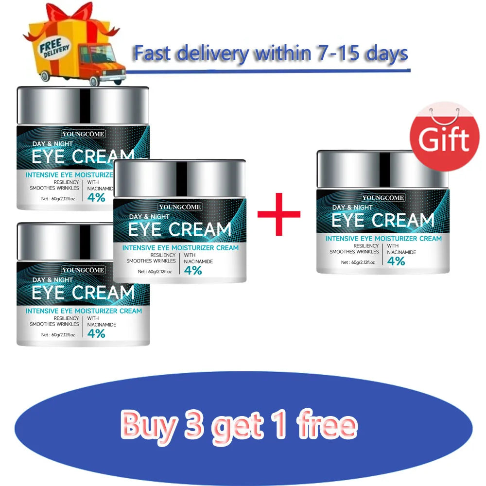 Nicotinamide Eyes Cream Dark Circles Fading Eye Bags Eye Hyaluronic Acid Moisturizing Serum Against Puffiness Eye Care Gel Oasis Select 60G-Set A-4PCS