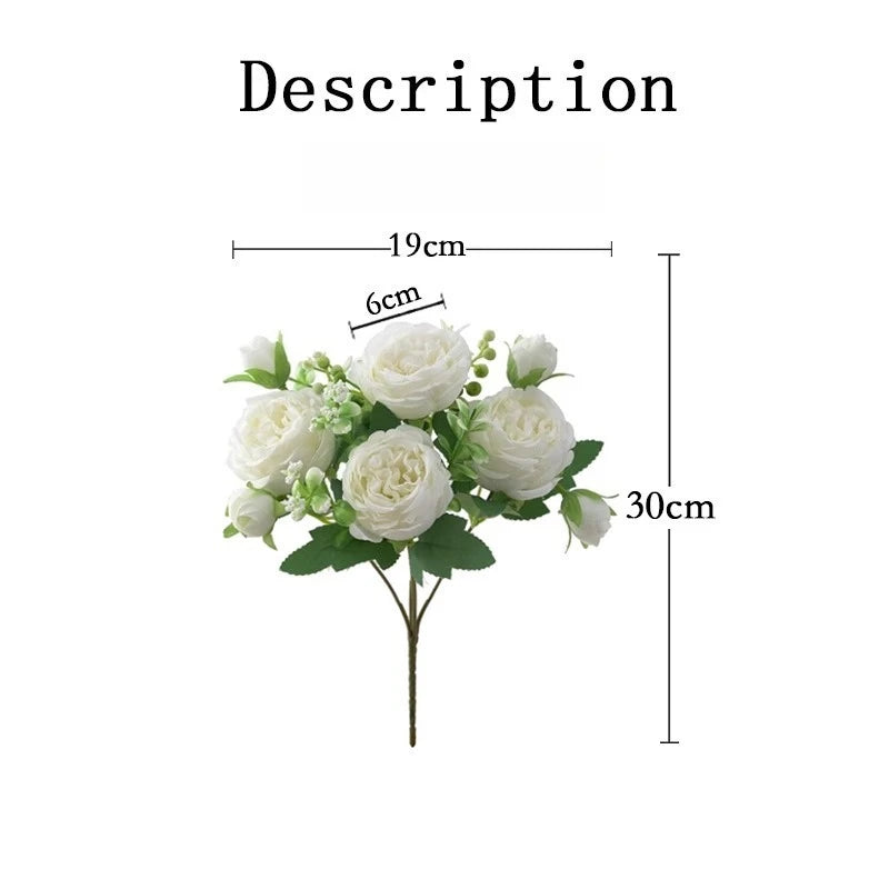 Simulated Flower Bouquet Small Handle Bouquet Wedding Scene Arrangement Simulated Flowers High-end Simulation Oasis Select