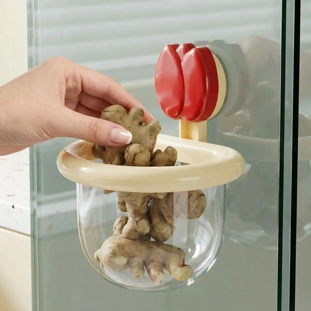 Tulip Wall-Mounted Suction Cup Storage Basket | BPA-Free