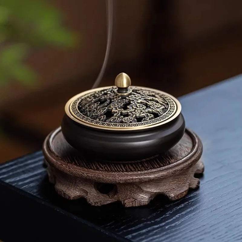 Incense Burners for Home Use Indoor Tea Ceremony Niche High-end Brass Suitable for Burning Incense and Decorating Homes Oasis Select