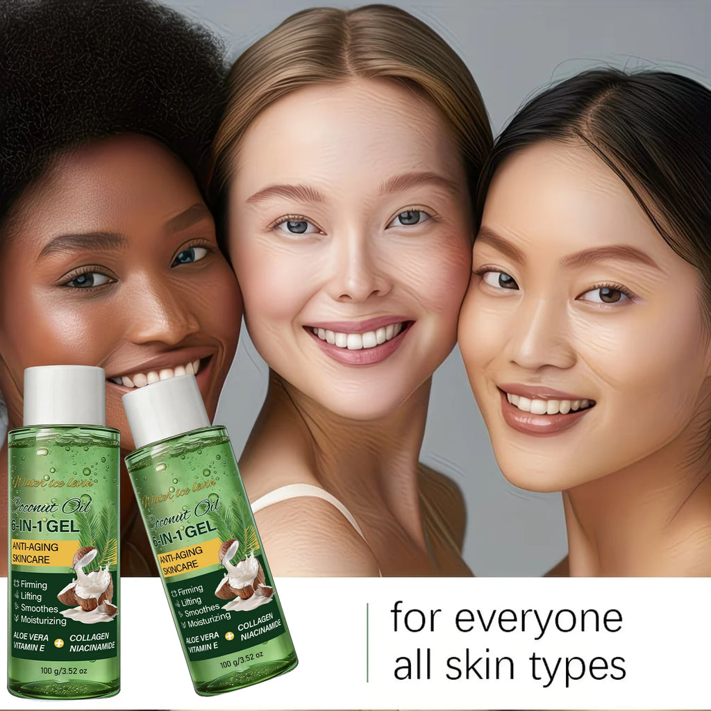 Coconut Anti-Aging Gel – Collagen & Aloe Vera Firming Cream Anti-Aging Face Gel Oasis Select