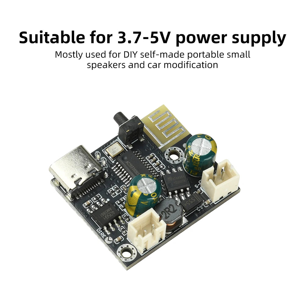 Bluetooth Audio Amplifier Board 5V 6.2W D-Class Mono Module with USB Input for DIY Portable Speaker Support EQ Adjustment on PC Oasis Select