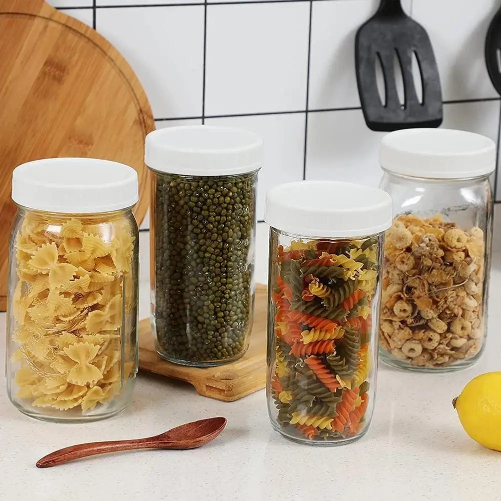 86mm Wide Mouth Mason Jar Lids – Reusable Leak-Proof Seal