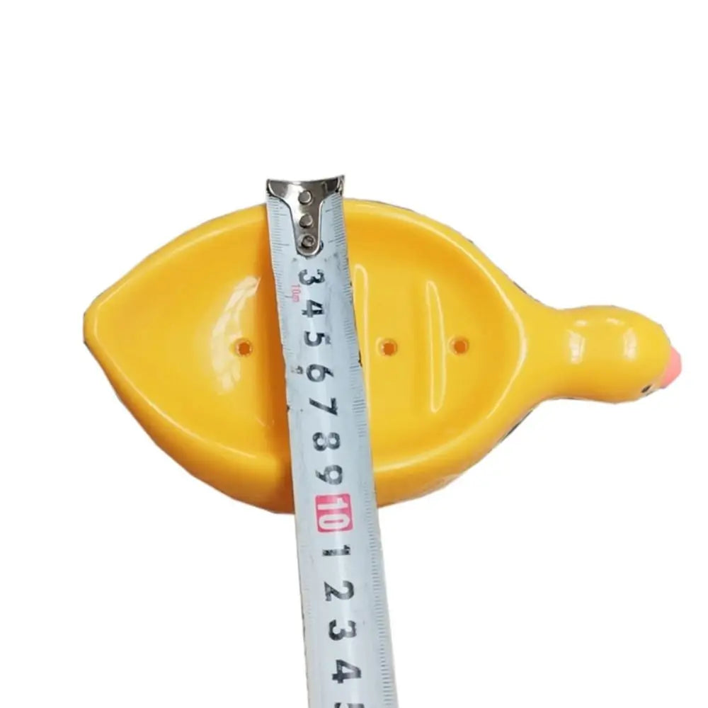 Cute Yellow Duck Shape Soap Dish Durable Bathroom Kitchen Sink Organizer Storage Holder Stand Tray Soap Container Tray Oasis Select