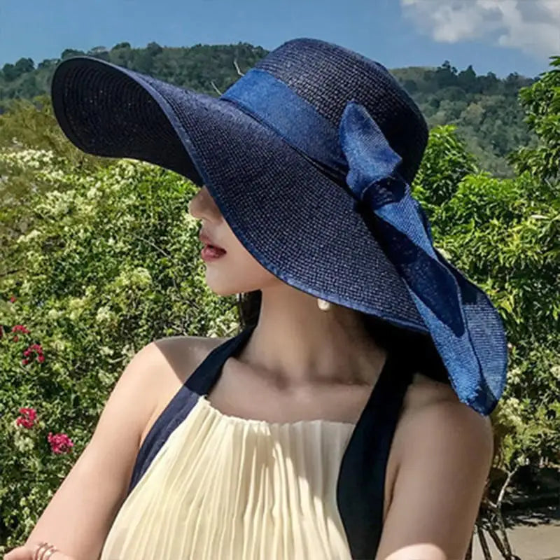 Summer Sun Hat Women Wide Brim UV Protection Fashion Sunshade Breathable Floppy Hat for Outdoor Travel Beach Oasis Select one size B