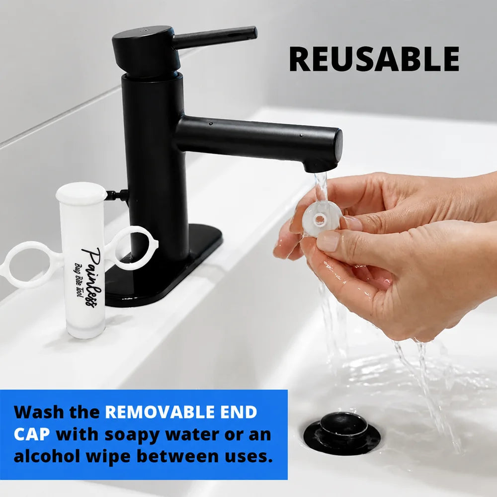 Negative-pressure suction device—for mosquito bites and bee stings naturally relieves discomfort caused by bites; chemical-free. Oasis Select