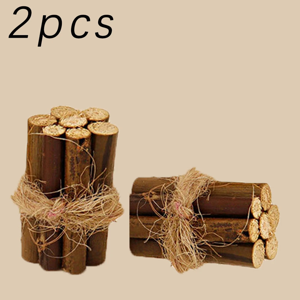 2/5Bundles 1:12 Dollhouse Miniature Bonfire Firewood Model Party Living Scene Decor Toy Doll House Accessories Oasis Select 2pcs one size