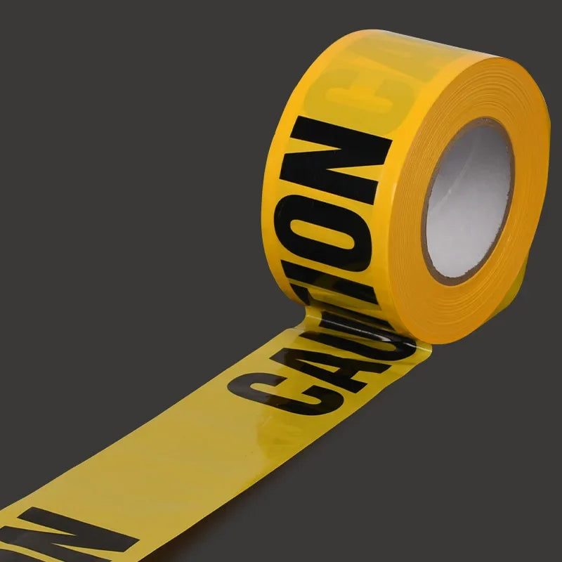 1-10Roll Halloween Caution Tape Danger Warning Barricade Safety Line for Outdoor Yard Decoration Scene Props Spooky Party Supply Oasis Select Yellow-7.6X10m 1Roll